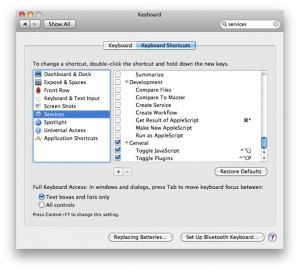 System Preferences Keyboard Shortcuts