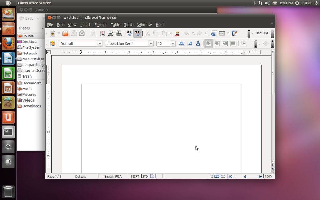 Lack of global menu bar consistency with LibreOffice