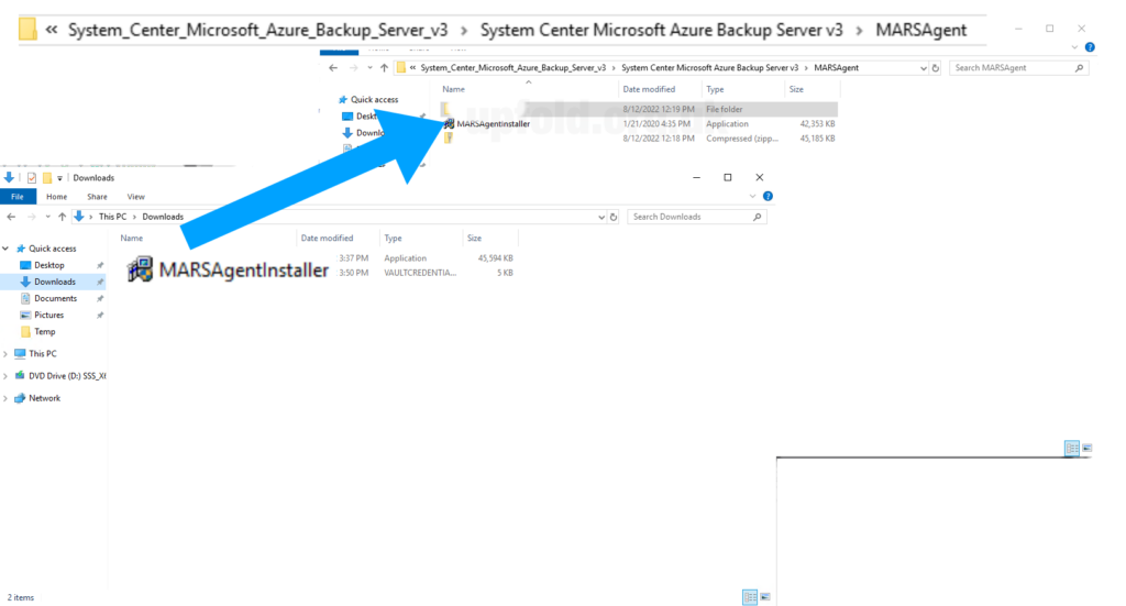 Copying MARSAgentInstaller to replace the copy in MARSAgent in the MABS installer.